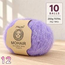 10-Pack Alpaca Blend Yarn, 25g Per Ball Total 250g, Multi-Color Fluffy Soft Knitted Yarn For DIY Knitting Sweaters, Cardigans, Vests, Scarves, Hats And Shawls - 10-pack Alpaca Wool - View 36
