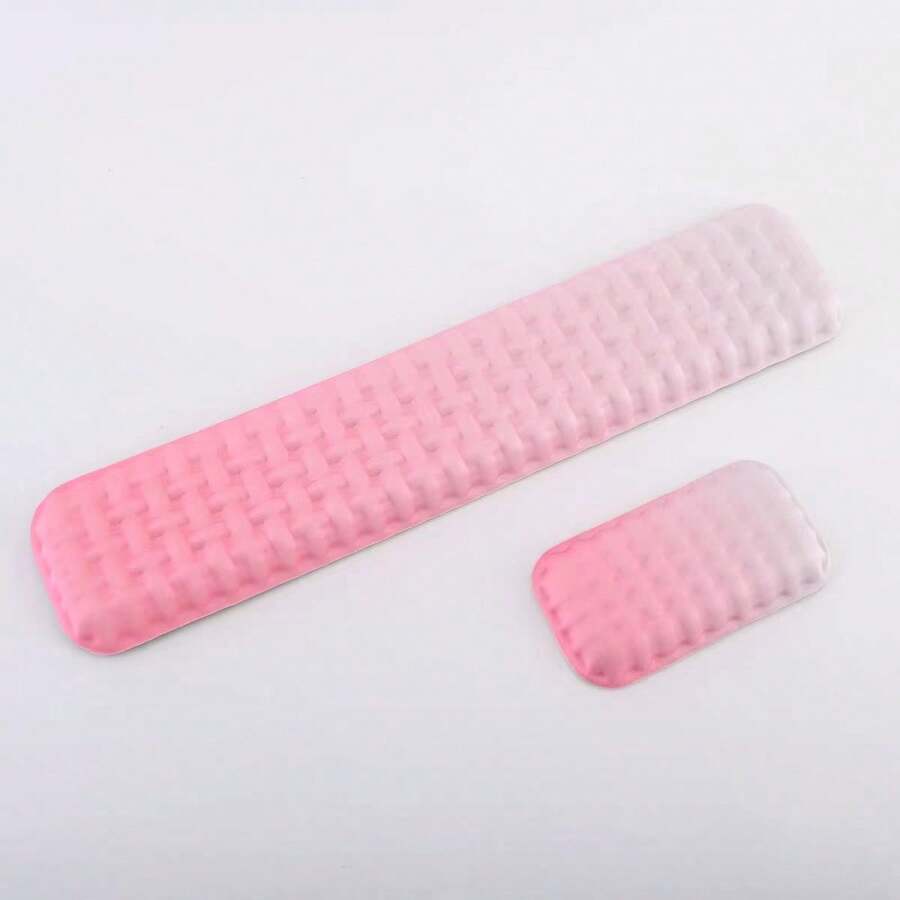 Ergonomic Wrist Rest For Keyboard And Mouse, Soft Memory Foam Keyboard Wrist Rest Set With Non-Slip Silicone Base, Comfortable Typing, Relieve Pain, Suitable For Office, Work, Gaming. - View 1