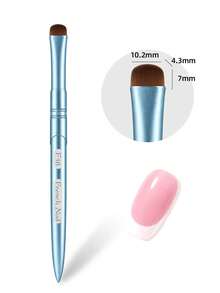 JOCNAIL 3-In-1 Precision French Tip Nail Brush, Professional Metal Handle Gel Polish Painting Pen & Residue Clean Up Brush Manicure Tool - Multicolor - View 14
