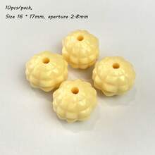16mm UV Plated Through-Hole Solid Color Pineapple Bead Color DIY Jewelry Mobile Phone Chain Keychain Bead Material Accessories - Multicolor - View 32