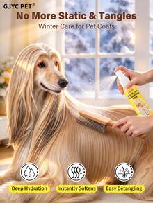 GJYC PET Chamomile Dog Skin & Coat Spray – Winter Moisturizing Mist For Dry Skin – Deep Hydration For Flaky, Dull Coat – Adds Shine & Detangles – Leave-In Grooming Spray, 2 Fl Oz (60 Ml) - Multicolor - View 2