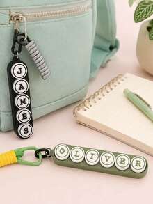 客製化姓名 3D 列印 Fidget CLICKER 鑰匙圈，Ultimate Sports Fidget Clicker 運動款小禮物－棒球、美式足球、足球、籃球、排球 - 彩色 - 查看 2