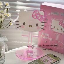 Hasbro 1pc Hello Kitty Phone And Tablet Stand, Cute Pink Adjustable Height Folding Gooseneck Holder With Classic Hello Kitty Logo, Suitable For Smartphones And E-Readers, Ideal Gift Choice - A - View 5