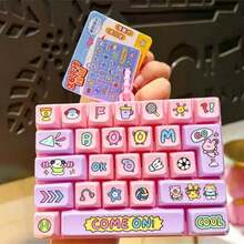 [Satisfying Click] Mini Mechanical Keyboard Stress Relief Toy | 26 Colorful Keys | Real Mechanical Feel | Dual Mode (Silent/Crisp) | Ultimate Office Stress Reliever | Bag Charm | Creative Gift For Colleagues - Multicolor - View 12