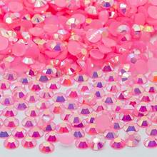 4MM5020PCS Jelly AB Colorful Circular Flat Bottom Resin Rhinestone Flat Bottom Crystal Diamond Nail Art Handmade DIY Fabric Decorative Diamond - 4mm-5020PCS - View 36