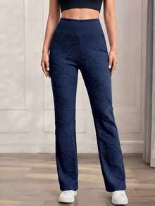 Women Leggings - Navy Blue - View 2