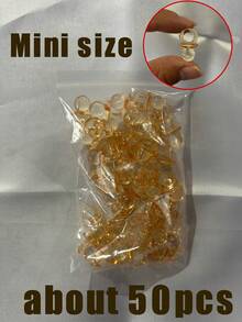 200個迷你0.86英吋棕色琥珀透明壓克力奶嘴，中性嬰兒洗禮派對桌飾，大宗棕色奶嘴，寶寶週歲生日派對小飾品，性別揭曉儀式，嬰兒洗禮派對紀念禮品，新生兒歡迎派對手工項鍊糖果盒填充裝飾 - 棕色 - 查看 13