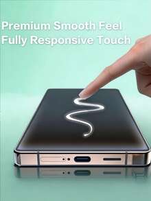 6pcs Matte Anti Spy Ceramic Soft Screen Protection, Anti Peeping Phone Screen Protector, Anti Glare Anti Fingerprint Shock Resistant Nano Ceramic Film, Case Friendly Scratch Resistant Screen Guard Compatible With IPhone 18 17 Pro Max 16/Compatible With Samsung Galaxy S26/Compatible With Xiaomi 17T 15T 14T Note 14 Honor 600 - Black - View 11