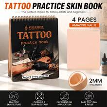 4pcs 2mm Thick Double-Sided Blank Silicone Tattoo Practice Skin, Professional Tattoo Training Skin, Suitable For Tattoo Machine Practice, Beginner Tattoo Supplies - View 2