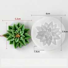 Holly Leaf Silicone Mold, Suitable For Handmade Aromatherapy Candles, Plaster Molds, Resin Decorations, Clay Crafts And Cement Home Decor. Durable Material, Anti-Deformation, Clear And Complete Demolding, Perfect For Repeatedly Making Holiday-Themed Handmade Products. - White - View 3