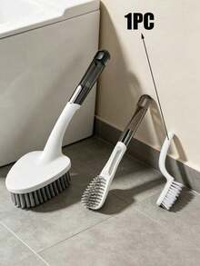 1pc Household Bathroom Cleaning Brush, Multi-Functional Gap & Corner Brush For Bathroom Walls, Floor Crevices And Shoes - Multicolor - View 13