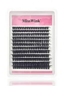 Soft Natural Curl False Eyelashes, 8-16mm Mixed Assortment, 0.07mm D Curl, Single Cluster 3D Precise Fit, Suitable For Daily Makeup, Lightweight And Portable, Applicable For Daily Life, Parties And Various Occasions - View 2