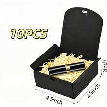 10pcs - Black Gift Boxes With Lids, Large, Medium, Small Sizes, Groomsman Proposal Boxes, Luxury Black Gift Boxes With Ribbons For Wedding Boxes, Birthday Boxes, Party Boxes, Christmas Boxes, Bridesmaid Boxes, Back To School Gift Boxes, Graduation Gifts, Valentine's Day Gift Boxes - Multiple Styles - View 13