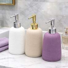 Light Luxury 3D Mesh Soap Dispenser, Bathroom Hand Soap Bottle, Resin Material Bathroom Decor Bottle - Mesh Bottle - View 2