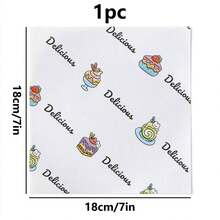 200/100/1pc Simple Cartoon Pattern Baking Paper, Sandwich Wrapping Paper For Cake, Gift Wrapping, Valentine's Day Cookie Wrapping, Christmas, Holiday, Party And More. Material Includes Handmade Paper, Baking Paper, Oil-Proof Food Paper, Wax Paper, Baking Tools, Kitchen Supplies - Multicolor - View 14