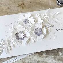 1 khuôn cắt kim loại hoa nhiều lớp, khuôn cắt hoa tinh xảo, phù hợp làm thiệp sinh nhật, scrapbook đám cưới và quà tặng thủ công - Hoa - Xem 3