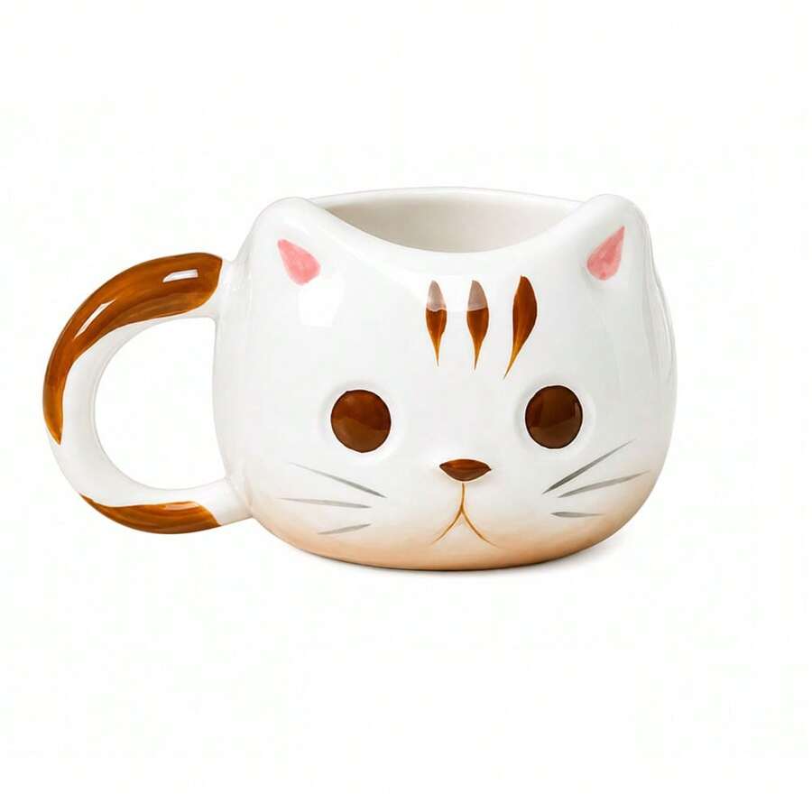 HappyWare Original Kawaii Cat Coffee Mug - White - View 1