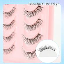 6 Pairs Natural False Eyelashes, Fluffy Soft And Lightweight 3D Faux Mink Lashes, Suitable For Daily Eyelash Extension, Suitable For Daily Use - Black - View 9
