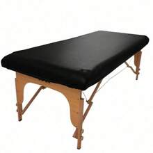 Waterproof Reusable Massage Bed Cover, Stain-Resistant Easy To Clean, Odorless, Detachable Fitted Protective Pad, Suitable For Massage Bed, Beauty Salon, Durable And Comfortable Design, Fits Massage Beds Up To 34 Inches Wide - Black - View 10