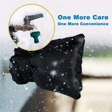 2pcs Outdoor Water Faucet Cover For Winter Freeze Protection Pipe Insulation Insulated Spigot Backflow Cover - A - View 3