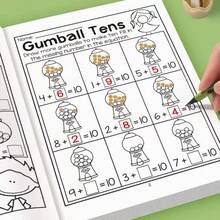 1pc A Fun Arithmetic Book For Young Children To Practice Addition And Subtraction In Mathematics Every Day - Multicolor - View 7