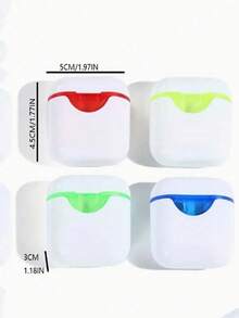 4/1 cái gọt bút chì hình tai nghe mới lỗ kép, gọt bút chì hình tai nghe Bluetooth, gọt bút chì nắp gập, gọt bút chì dễ thương, màu ngẫu nhiên - Gọt bút chì - Xem 4