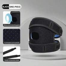 ZKBBO 1pc Adjustable Patella Knee Support Strap, Double Adjustable Pressure Knee Sleeve, Patellar Tendon Support, Unisex, For Sports - Multicolor - View 12