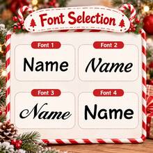 Kartu Pemegang Permen Tongkat Natal Kustom, Label Ucapan Nama yang Dipersonalisasi dengan Desain Kue Jahe & Manusia Salju, Kemasan Hadiah Liburan Meriah untuk Suvenir Pesta, Label Hadiah Natal yang Disesuaikan, Kartu Ucapan Liburan yang Dapat Disesuaikan 2026, Selamat Natal - MultiWarna - View 3