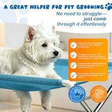 1pc Foldable Pet Grooming Stand (60*40*33cm), Portable Elevated Pet Bathing Rack With Breathable Mesh Surface, Suitable For Dogs And Cats Bathing, Drying And Grooming, Fits Large, Medium And Small Dogs And Cats - 60*40*33cm - View 4
