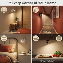 Modern USB-Powered Wall-Mounted LED Spotlight With Touch Control, 350° Rotatable Directional Downlight, Rechargeable 500mAh Lithium Battery, Adjustable Height, Freestanding Option For Bedroom, Reading, And Various Rooms - A - View 11
