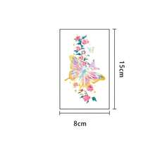 1pc Waterproof Anti-Rub PVC Realistic Tattoo Sticker, Colorful Gold Foil Glitter Butterfly Design, Suitable For Daily Use - Multicolor - View 5