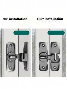 1pc 180° Rotating Door Lock Latch, Sliding Barn Door Latch, Heavy Duty ...