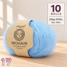 10-Pack Alpaca Blend Yarn, 25g Per Ball Total 250g, Multi-Color Fluffy Soft Knitted Yarn For DIY Knitting Sweaters, Cardigans, Vests, Scarves, Hats And Shawls - 10-pack Alpaca Wool - View 19