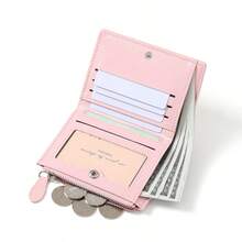 Wrist Wallet, Sweet Angel Wings Polka Dot Bi-Fold PU Wallet, Multiple Card Slots ID Window Zipper Coin Pocket, Portable Fashion Daily Wallet - Multicolor - View 6