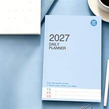 Bộ 2 cuốn sổ kế hoạch hằng ngày 2027, sổ nhật ký lịch năm họa tiết cừu hoạt hình dễ thương, sổ tay bìa cứng quản lý công việc hằng ngày và quản lý thời gian - A - Xem 4