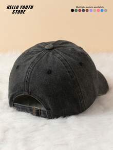 1pc "ROLAND White Eagle" Baseball Cap, Lightweight, Comfortable Multifunctional Baseball Cap, Unisex Washed Vintage Hat, Suitable For Daily Outings And Life Use, Daily Outfit Decoration Hat, Best Gift For Friends - A - View 4