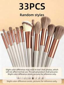 33/23/20pcs Makeup Brush Set - High-Quality Synthetic Fiber Eyeshadow Blending Brushes And Makeup Tools - Multicolor - View 13