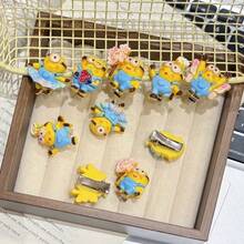 Hasbro Cute Minions 5pcs Mini Hair Clips, Adorable Forehead Hair Accessories For Girls, Bangs Hair Clips Headwear - Multicolor - View 3