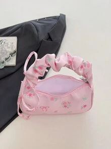 女款極簡休閒手提包，新款高品質小眾設計百搭單肩包 - 粉色 - 查看 4
