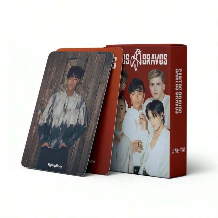 55 قطعة بطاقات صور لومو قابلة للجمع لفرقة SantosBravos K-POP Boy Group Star - A - مشاهدة 1