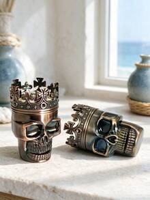 1pc Gothic Style Skull Grinder, Tobacco Grinder, Christmas & Halloween Gift, Home Smoking Accessory - one-size - View 11