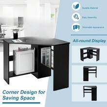 Home Office Desks - Black - View 7
