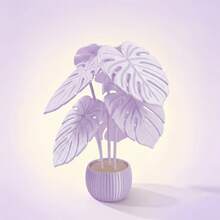 6Pcs Monstera Leaf Coaster Set With Planter Holder, Modern Green Stackable Non-Slip Beverage Coaster Set, Suitable For Living Room Office Desktop, Aesthetic Style - Multicolor - View 16