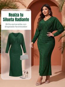 Plus Size Dresses - Green - View 7