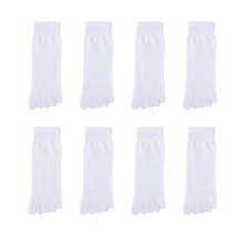 chuanwa(2) 4 Pairs Of Autumn And Winter Women's Solid Color Simple, Comfortable, Soft, Breathable Five Finger Socks Suitable For Daily Wear - Multicolor - View 7