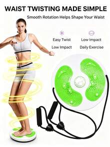 1PC Portable Waist Twisting Disc With Drawstring – Fitness Equipment And Waist Muscle Trainer. It Can Be Used In Pilates And Yoga Practices. Unisex. Build Abdominal Muscle Strength. Essential Fitness Accessories. - Multicolor - View 8