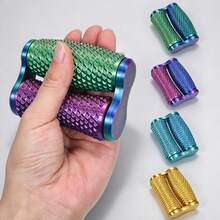 Palm Massage Roller, Handheld Fidget Roller Toy With Double Rolling Gears For Adults & Teens, Sensory Stress Relief Desk Toy, Multi-Color - 3D Printed Massage Roller - View 2
