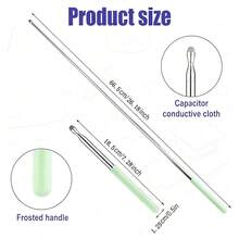 6 Colors Optional Telescopic Teaching Pointer Stylus, 6 Colors Available, Tablet Interactive Whiteboard Telescopic Touchscreen Pointer, Teacher Classroom Presentation Reading Guide Stick, Soft Fiber Tip No Scratch Screen, Portable Extendable Instruction Pointing Tool - Stylus Pen - View 8
