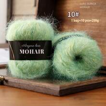 CHARM ELVES 10-Pack Long-Haired Alpaca Mohair Yarn, Handmade DIY Knitting Sweater, Vest, Shawl, Multiple Color Options, Fine Mohair, Warm, Skin-Friendly And Comfortable - 10pcs/250g - View 15