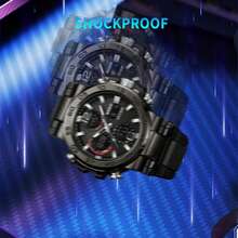 Top Brand Luxury G Style Men's Electronic Watch Outdoor Sports Analog Digital Chronograph Military Army Dual Display Shockproof Waterproof Wristwatch - Black - View 6